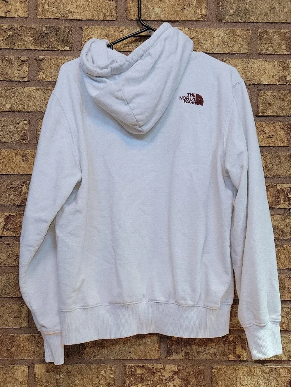 The North Face White Hoodie Never Stop Exploring Size Mens Medium Casual
